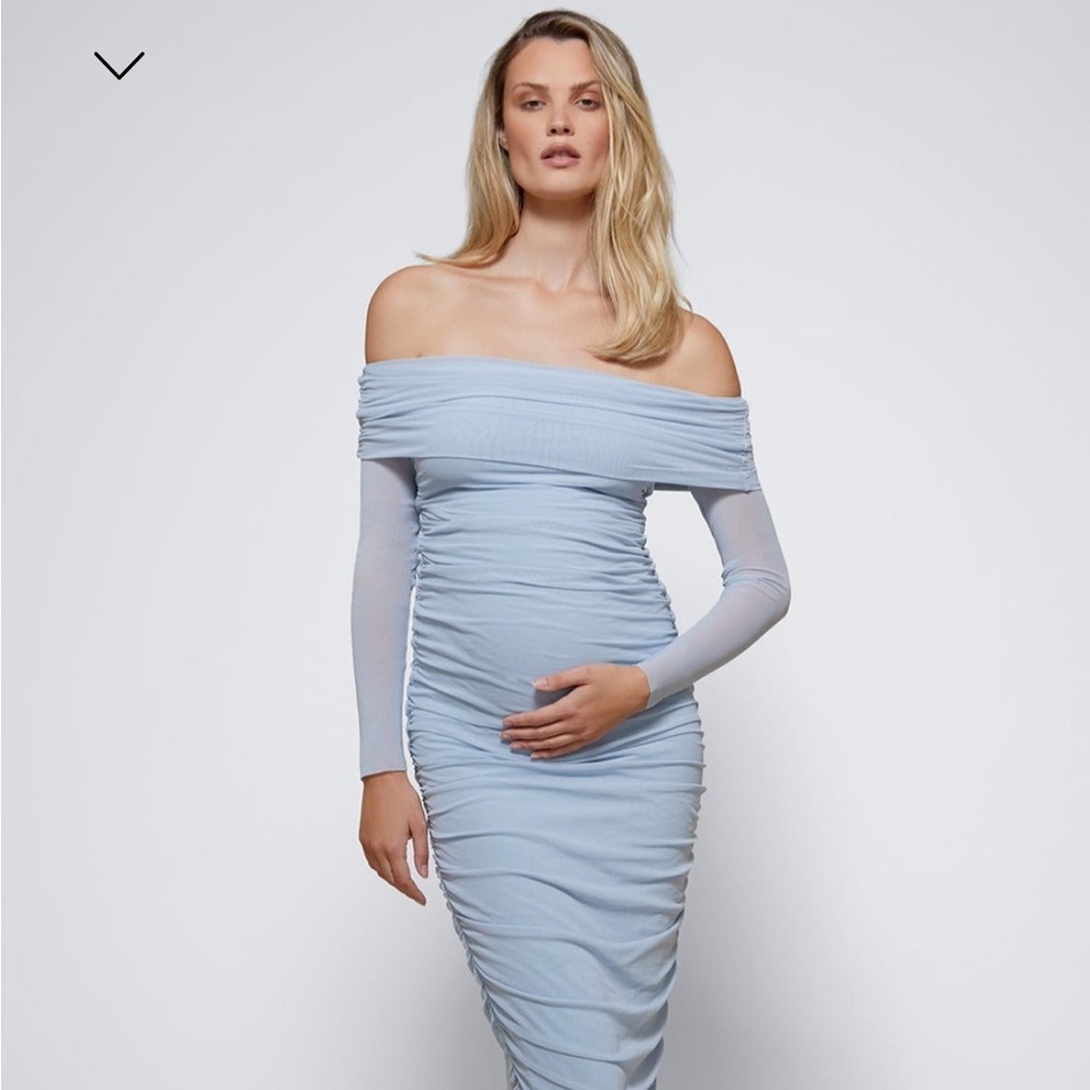 Bumpsuit Off The Shoulder Soft Mesh Dress (M)